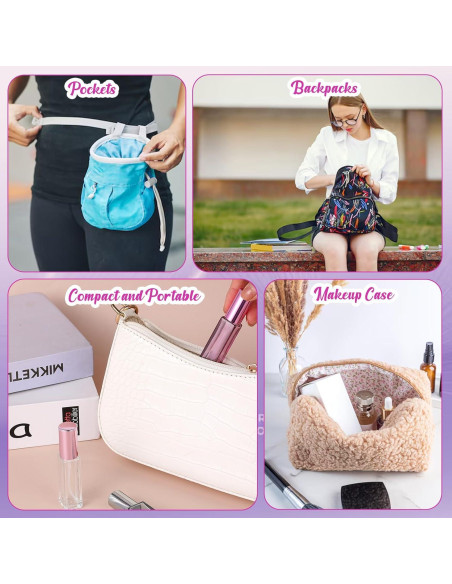 3 Pcs Botellas de Perfume de Vidrio 10ML Ptwola Reutilizables