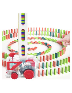 Tren de dominó Kendyy con 60 piezas para niños 3 años