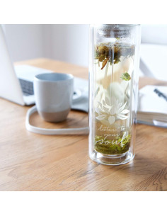 Vaso de Té Loto Sagrado Amor 443ml con Infusor y Colador 2