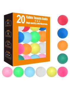 Pelotas de Ping Pong Meizhouer 20 Piezas 3 Estrellas 40mm