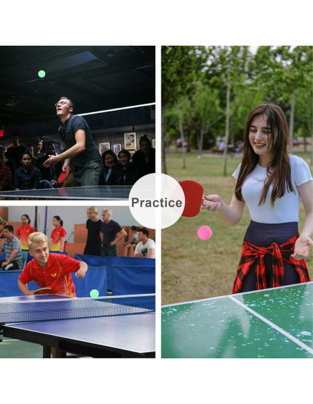 Pelotas de Ping Pong Meizhouer 20 Piezas 3 Estrellas 40mm Pelotas de Ping Pong Meizhouer 20 Piezas 3 Estrellas 40mm