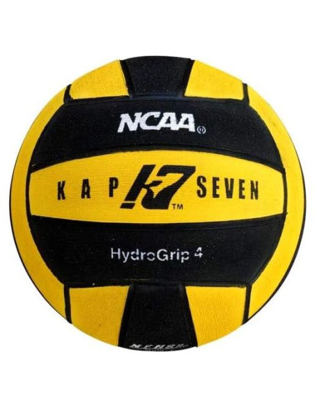 Pelota de Waterpolo KAP7 Tamaño 4 HydroGrip Amarillo/Negro