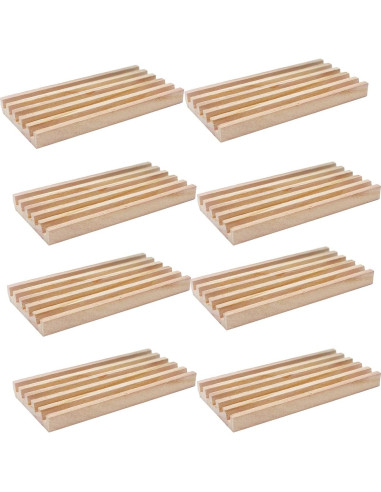 Juego de Racks de Dominó de Madera ESSAJOY Set de 8