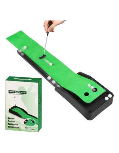 Set de Mini Golf de Escritorio Ligebul con 4 Bolas y Putter