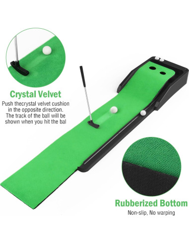 Set de Mini Golf de Escritorio Ligebul con 4 Bolas y Putter