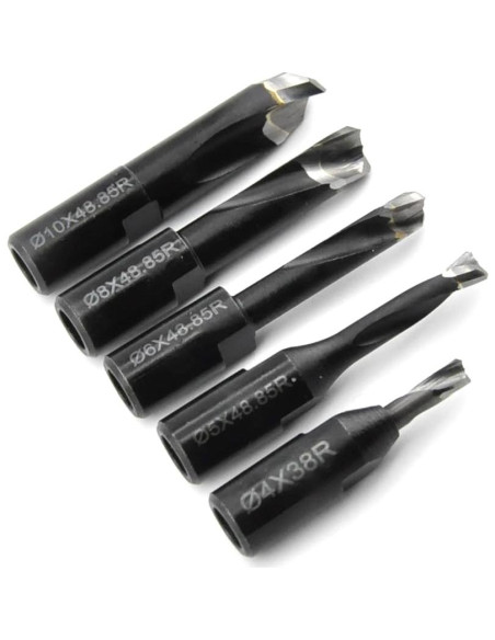 Juego de Cortadores de Carburo Sólido Hopson 5 Piezas 4-10mm