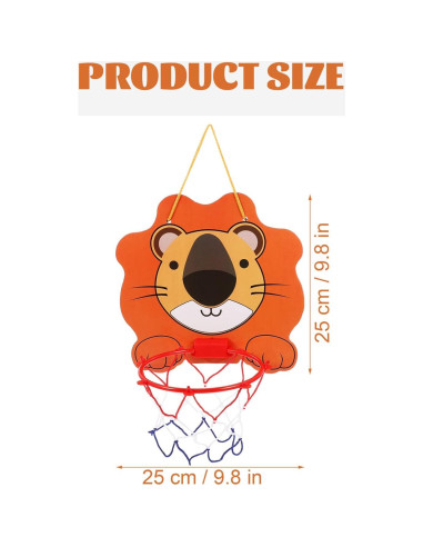 Aro de Baloncesto Interior STOBOK para Niños León 25cm