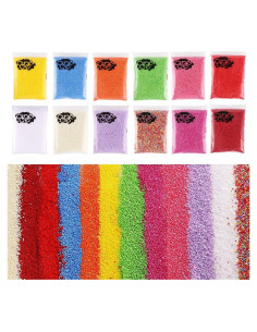 Mini Bolas de Espuma DECORA 240000 Piezas 2-3mm 12 Colores