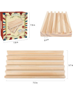 Set de 8 Bandejas de Dominó GOTHINK de Madera para Juegos 2