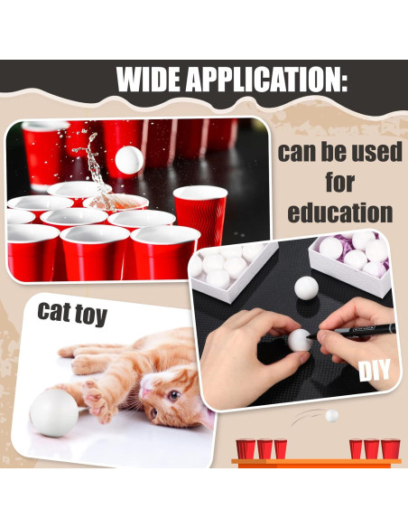 Pelotas de Tenis de Mesa CHENGU 80 Piezas 25 mm Blancas