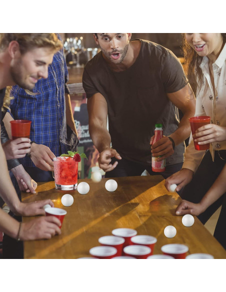 Pelotas de Tenis de Mesa CHENGU 80 Piezas 25 mm Blancas