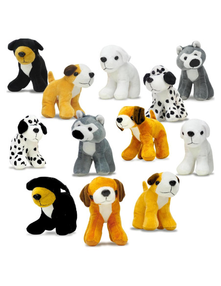 Perros de Peluche 4E's Surtido 12 Piezas 12,7 cm
