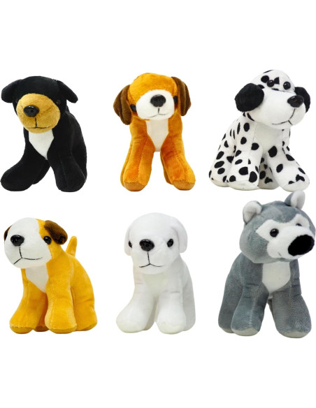 Perros de Peluche 4E's Surtido 12 Piezas 12,7 cm