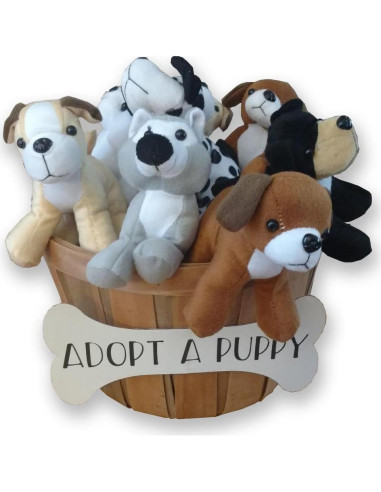 Perros de Peluche 4E's Surtido 12 Piezas 12,7 cm