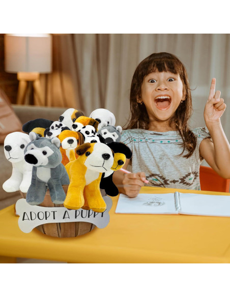 Perros de Peluche 4E's Surtido 12 Piezas 12,7 cm
