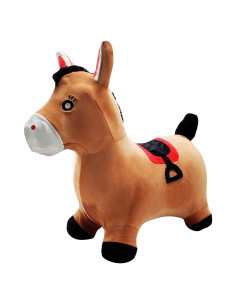 Caballo Inflable Lexibook BGP050 Marrón con Bomba