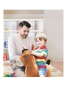 Caballo Inflable Lexibook BGP050 Marrón con Bomba 2