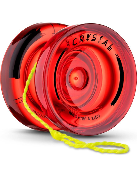Yoyo Profesional K2 Cristal Rojo para Niños + Accesorios