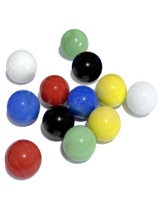 60 Canicas de Vidrio HNXAZG 1.60 cm 6 Colores Diversión