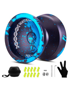 Yoyo Profesional WATIEOBOO Negro y Azul para Principiantes