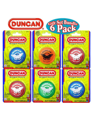Conjunto de 6 Yo-Yos Mariposa Duncan - Regalo para Niños