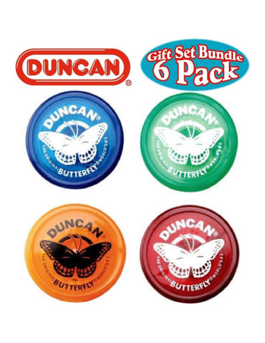 Conjunto de 6 Yo-Yos Mariposa Duncan - Regalo para Niños