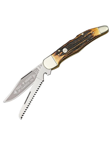 Cuchillo de Caza Plegable Boker 114021S Doble Bloqueo 10.16 cm