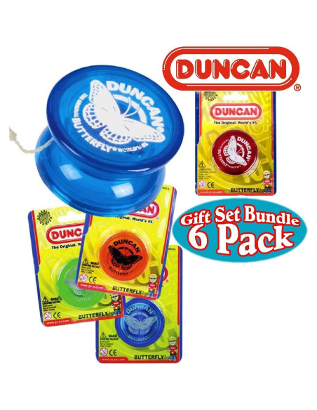 Conjunto de 6 Yo-Yos Mariposa Duncan - Regalo para Niños