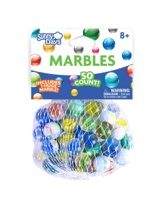 Canicas de Vidrio Coloridas Entretenimiento Días Soleados 50 Pzas