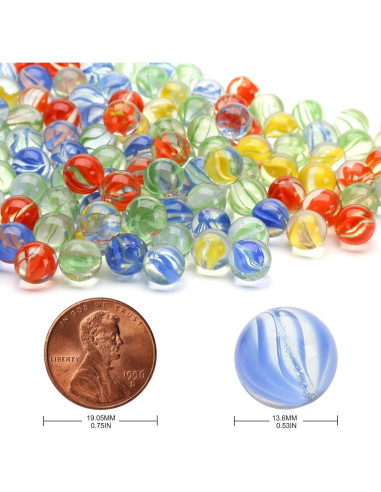 200 Canicas de Vidrio OrangeTag para Resortera 0,70 kg