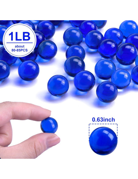 Canicas de Vidrio Azules FUTUREPLUSX 1.5 Tazas Decorativas