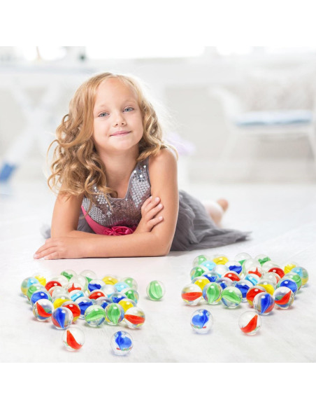 60 Canicas de Vidrio XXUOD 1.60 cm Ojo de Gato Colores