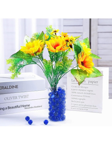 Canicas de Vidrio Azules FUTUREPLUSX 1.5 Tazas Decorativas