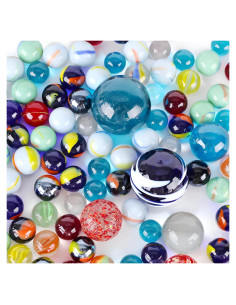 Juego de Canicas LOVESTOWN 180 Piezas Vidrio Decorativas