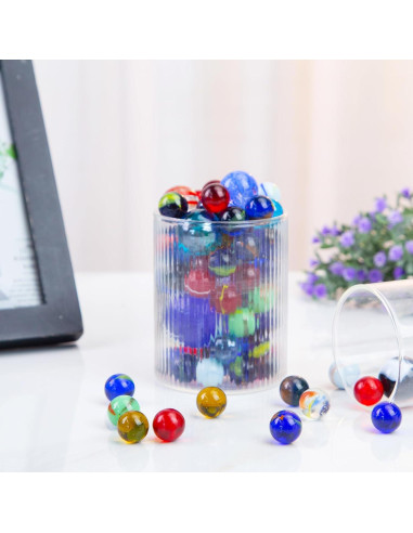 Juego de Canicas LOVESTOWN 180 Piezas Vidrio Decorativas