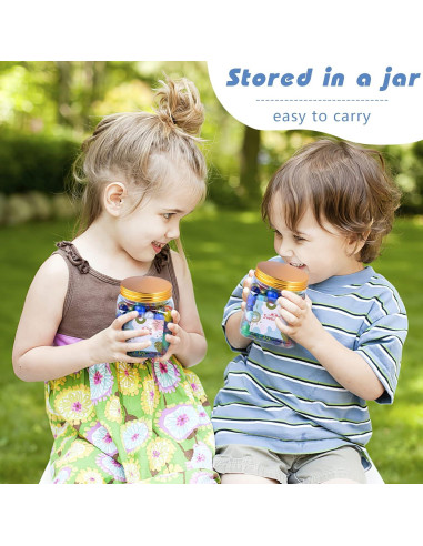 Juego de Canicas 3 Nutrias 125 Piezas con Caja Regalo