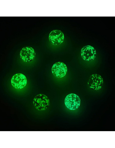48 Canicas Brillantes Luminiscentes Sumind 1.4 CM Colores Mixtos