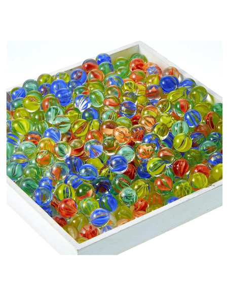 500 Canicas de Vidrio Ojos de Gato 1.4 cm para Niños