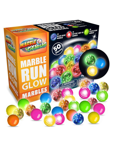 Canicas que Brillan en la Oscuridad Marble Genius - 50 Piezas