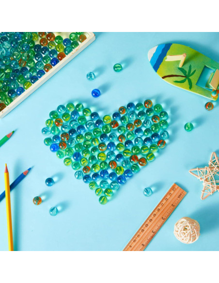 500 Canicas de Vidrio Ojos de Gato 1.4 cm para Niños