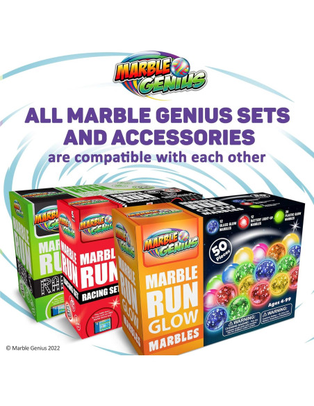 Canicas que Brillan en la Oscuridad Marble Genius - 50 Piezas