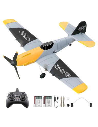 Aviación RC HAWK'S WORK BF-109 34.5x33.5cm para Niños