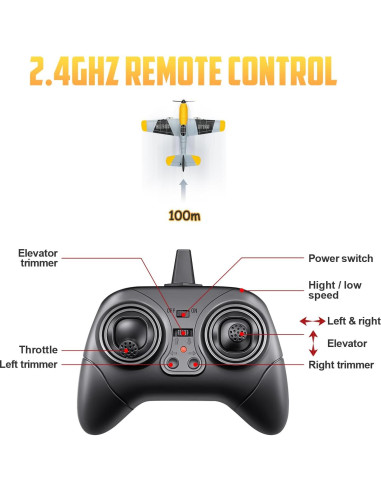 Aviación RC HAWK'S WORK BF-109 34.5x33.5cm para Niños