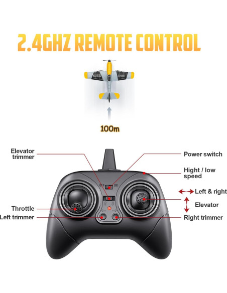 Aviación RC HAWK'S WORK BF-109 34.5x33.5cm para Niños