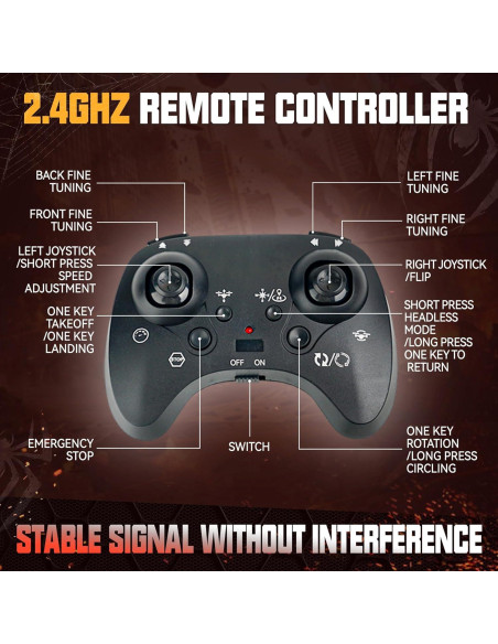 Dron BEZGAR RC Fighter para Niños | Acrobacias 360