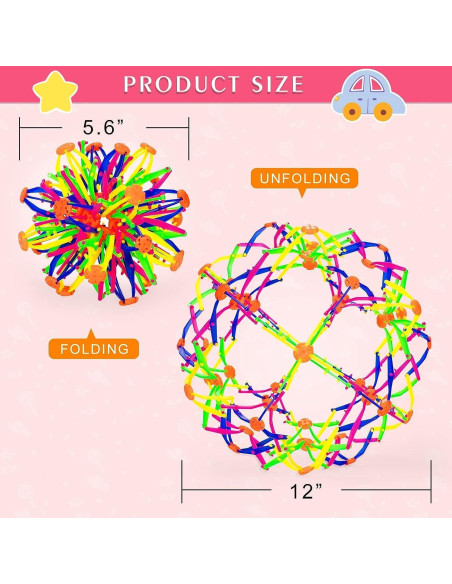 Bola Inflable Expandible NIHAKSOI 30.48 cm 2PCS Antiestrés