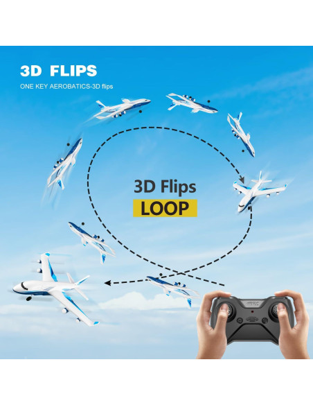 Avión RC 4DRC G2 Listo para Volar con Luz LED