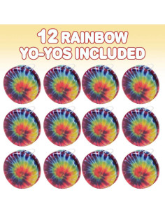 Yoyos Arcoíris ArtCreativity, Paquete de 12, Juguetes para Niños 2