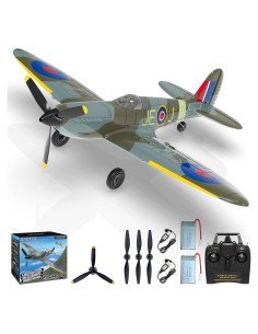 Avión RC CKYSCHN Spitfire V2 4 Canales con Estabilizador