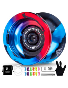 Yoyo MAGICYOYO N11 Doble Propósito Negro Azul Rojo